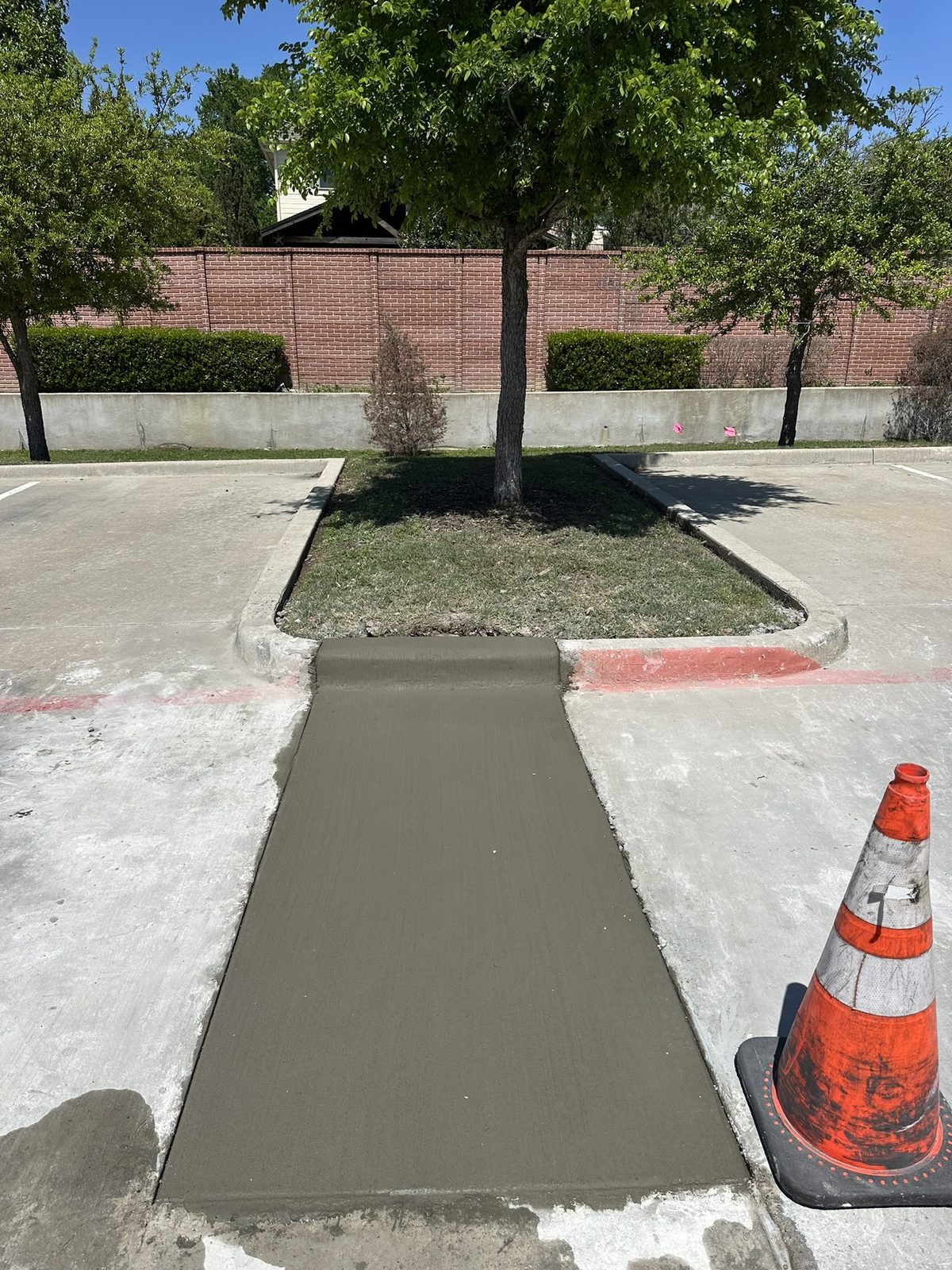 Utility cut concrete restoration